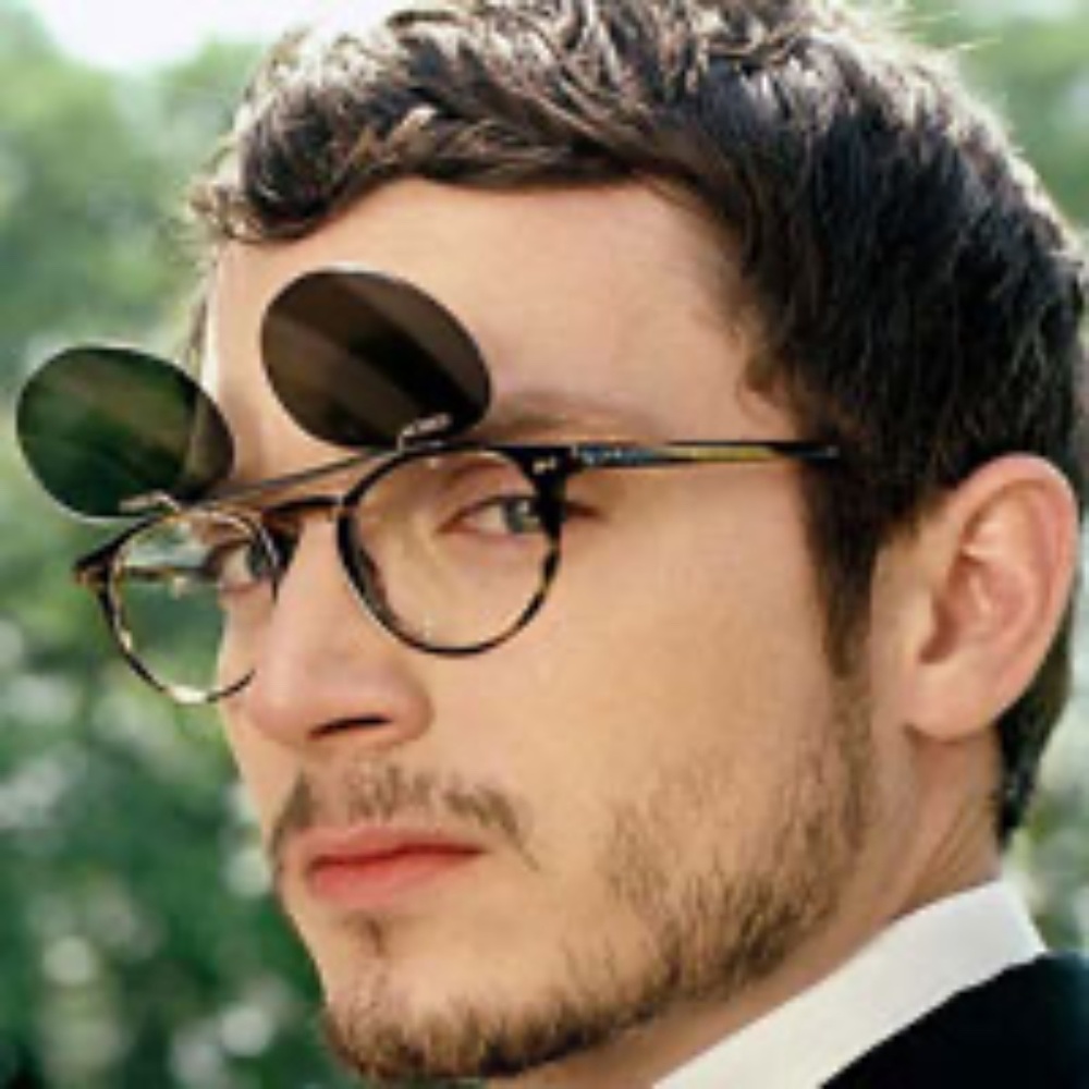 Oliver Peoples Riley R 0OV5004C 45mm Clip On Sunglasses Gold/Brown Polarized